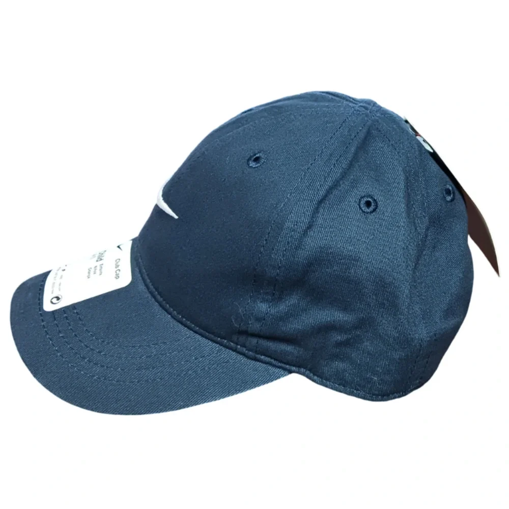 Nike Club Cap Kids Youth Swoosh Adjustable Hat Obsidian White Size 4-7 New